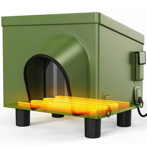 Courpal Weatherproof Outdoor Heated Cat House Insulated Warm Pet Shelter OHCH-02 - Picture 1 of 16